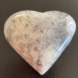 Cute Crazy Lace Agate Heart - D